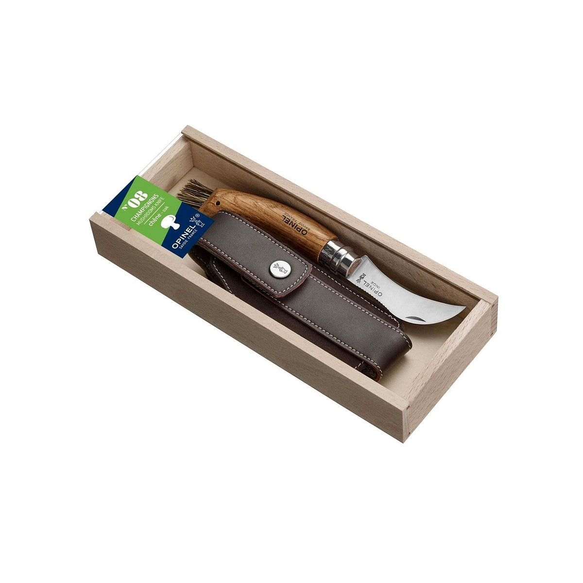 Opinel Nomad N°08 dárkové balení houbařského nože s pouzdrem, 001327