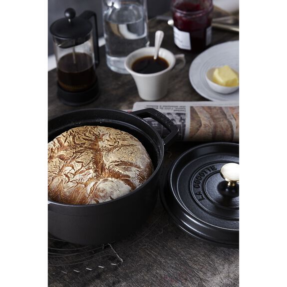 STAUB Cocotte hrnec kulatý 22 cm/2,6l černý