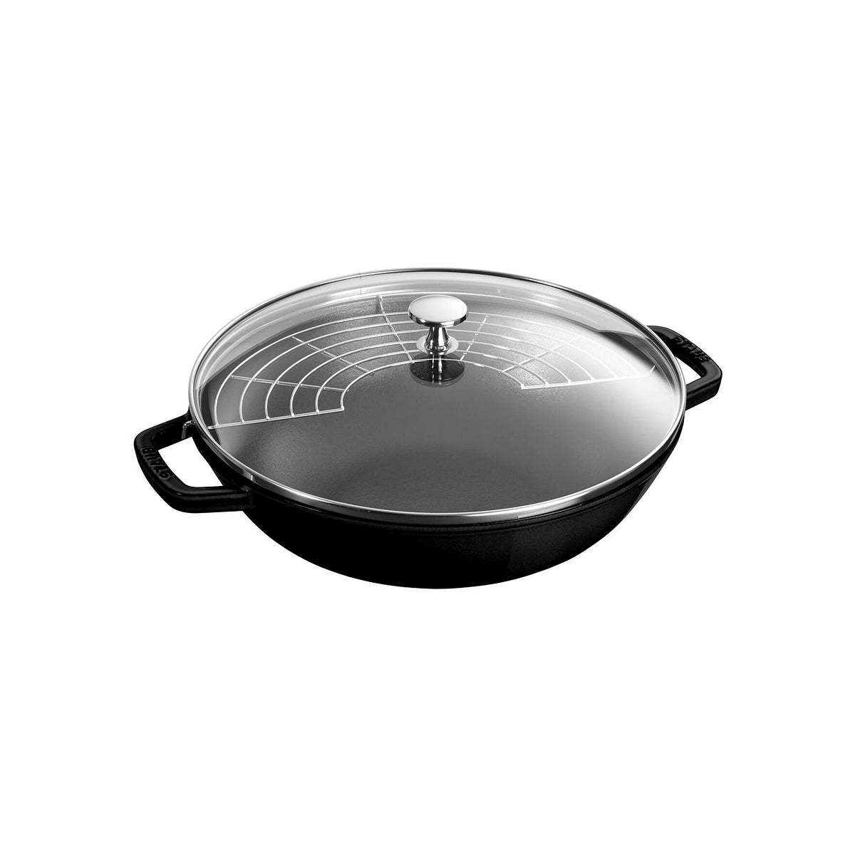 Staub pánev wok se skleněnou poklicí 30 cm/4,4 l černá,  1312923