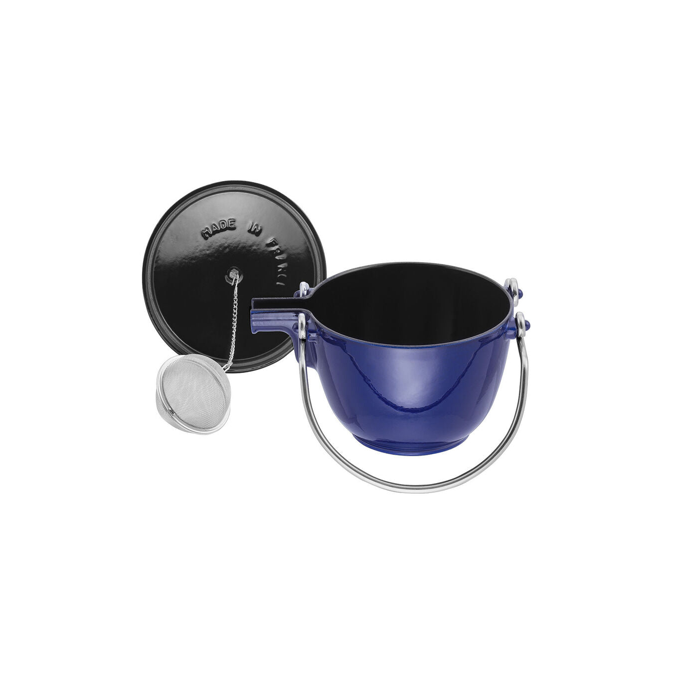 Staub litinová konvice na čaj 21 cm/1,15 l tmavě modrá, 1650091