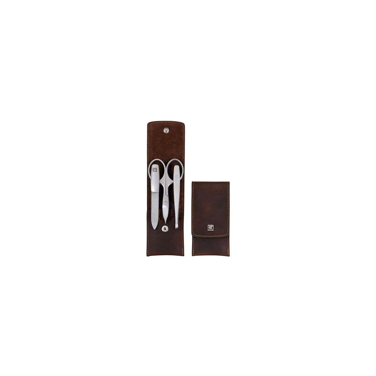 Zwilling  Twinox manikúra Mountain, hnědá kůže, 3 ks, 97405-007