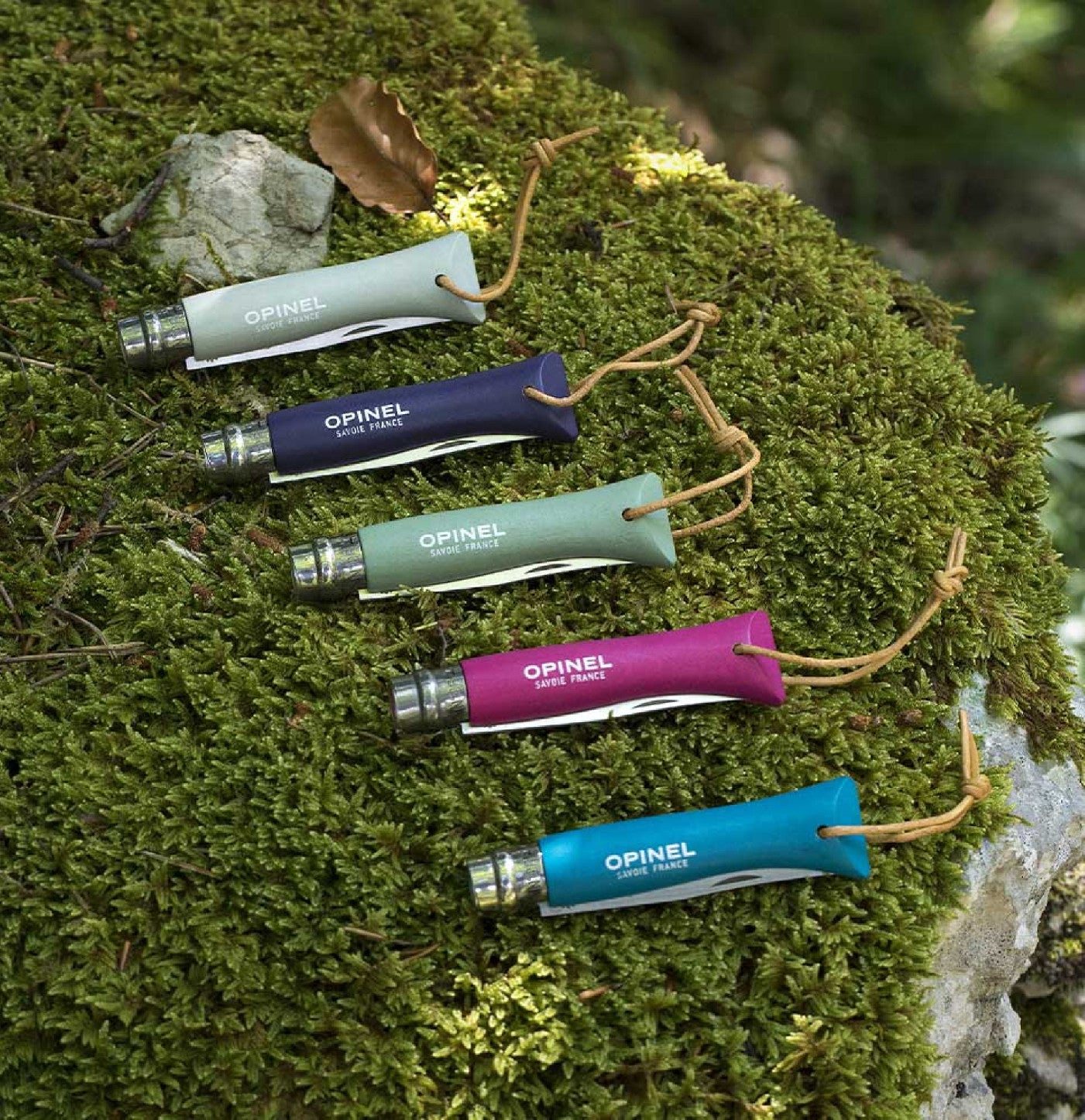 Opinel Colorama N°06 folding knife 7 cm, green, 002203