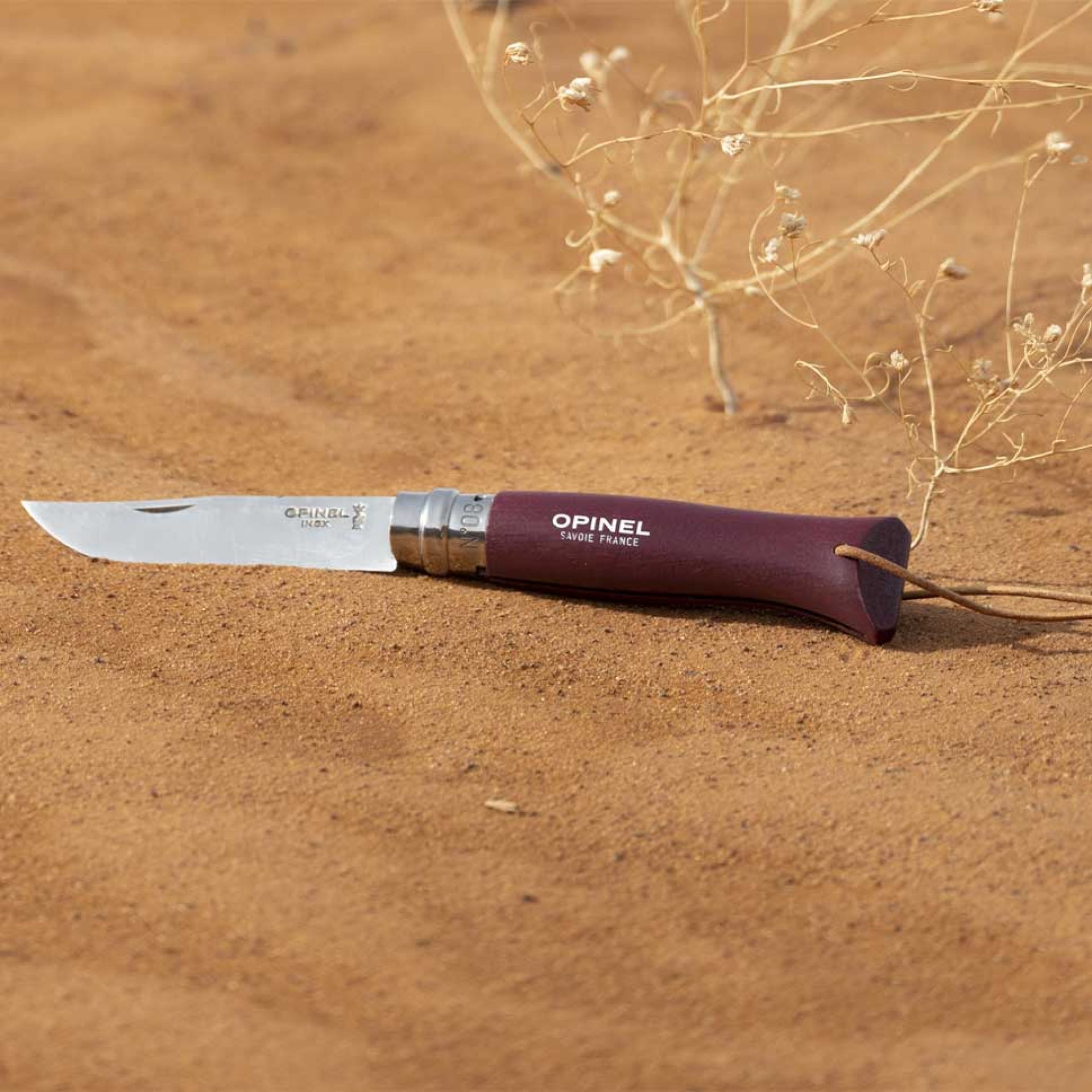 Opinel Colorama N°08 zavírací nůž 8,5 cm, vínově červená, 002213