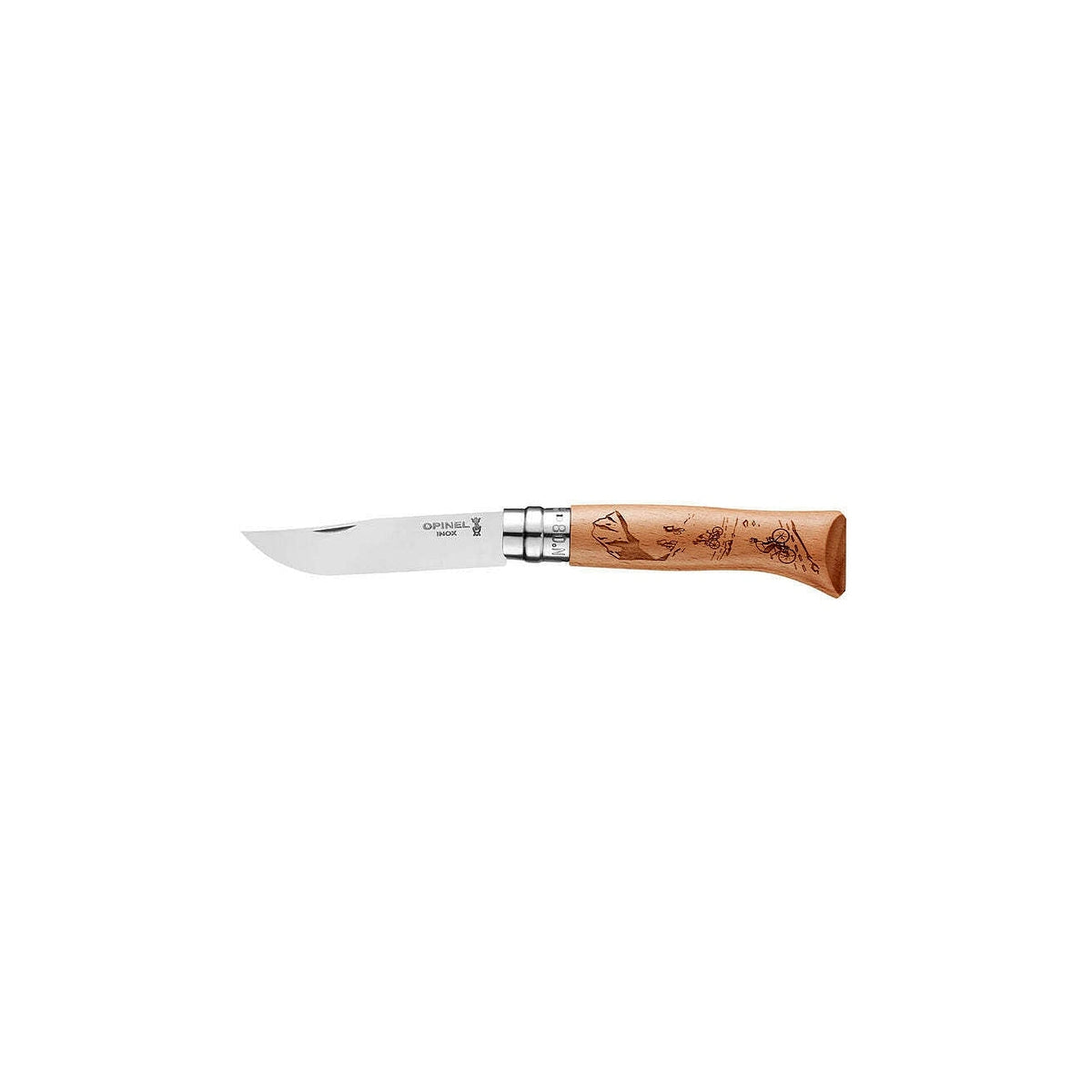 Opinel Engraved Biking N°08 zavírací nůž 8,5 cm, 002187