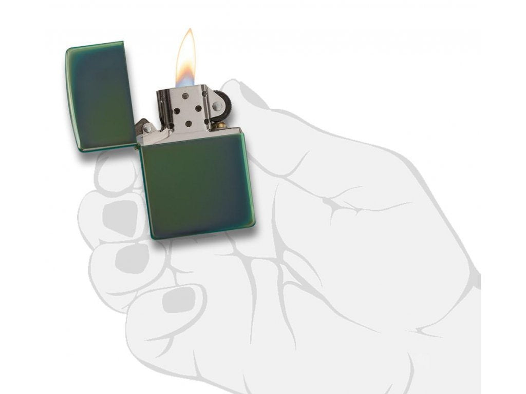 Zippo Lighter 26915 High Polish Green