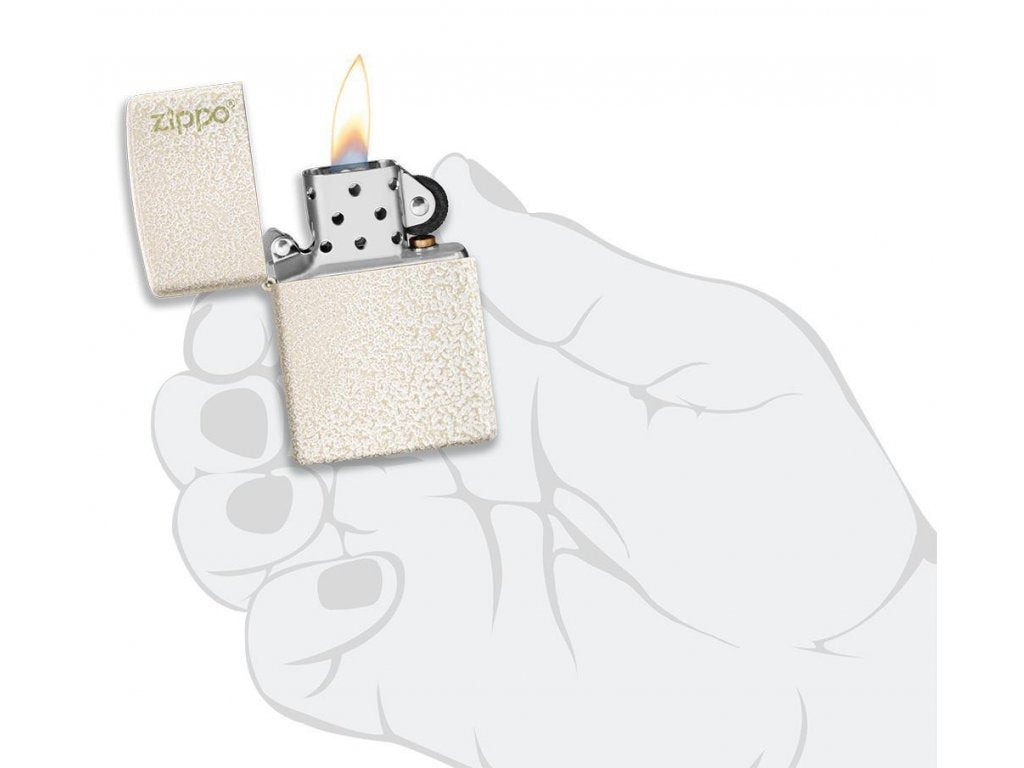 Zippo 26906 Mercury Glass Zippo Logo