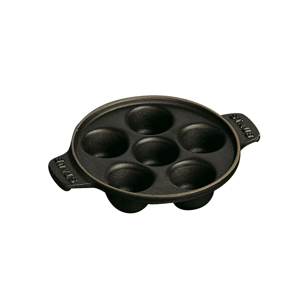 Staub cast iron snail plate 14 cm, black, 1301523