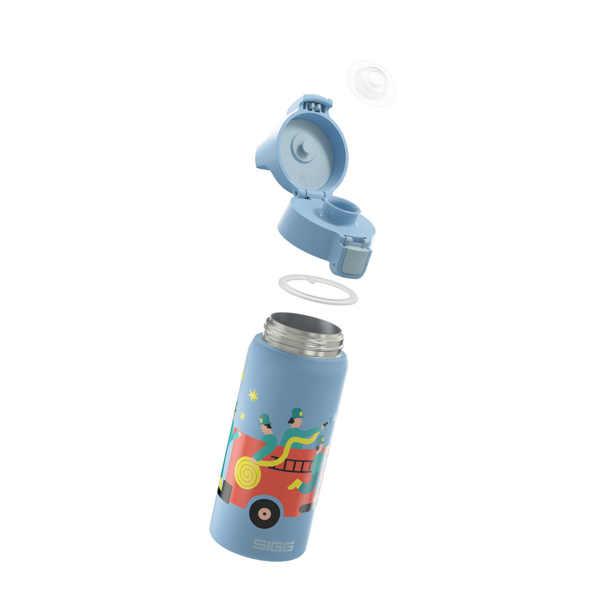 Sigg Shield Therm One dětská termoláhev na pití 500 ml, pompiers, 6022.80