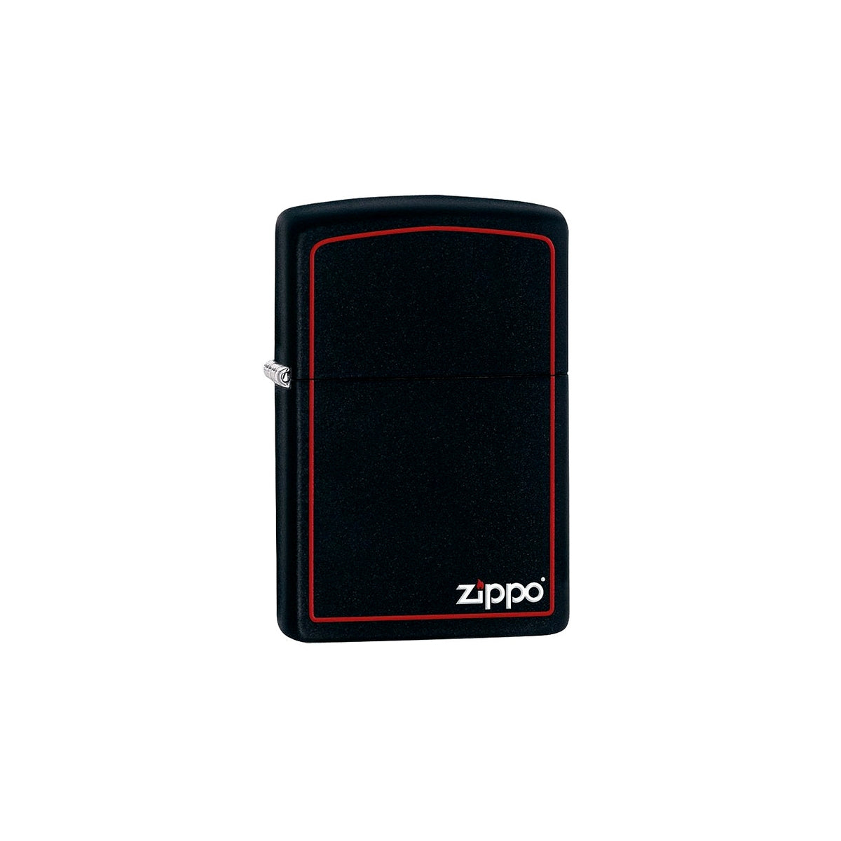 Zapalovač Zippo 26117 Black Matte with Zippo & Border