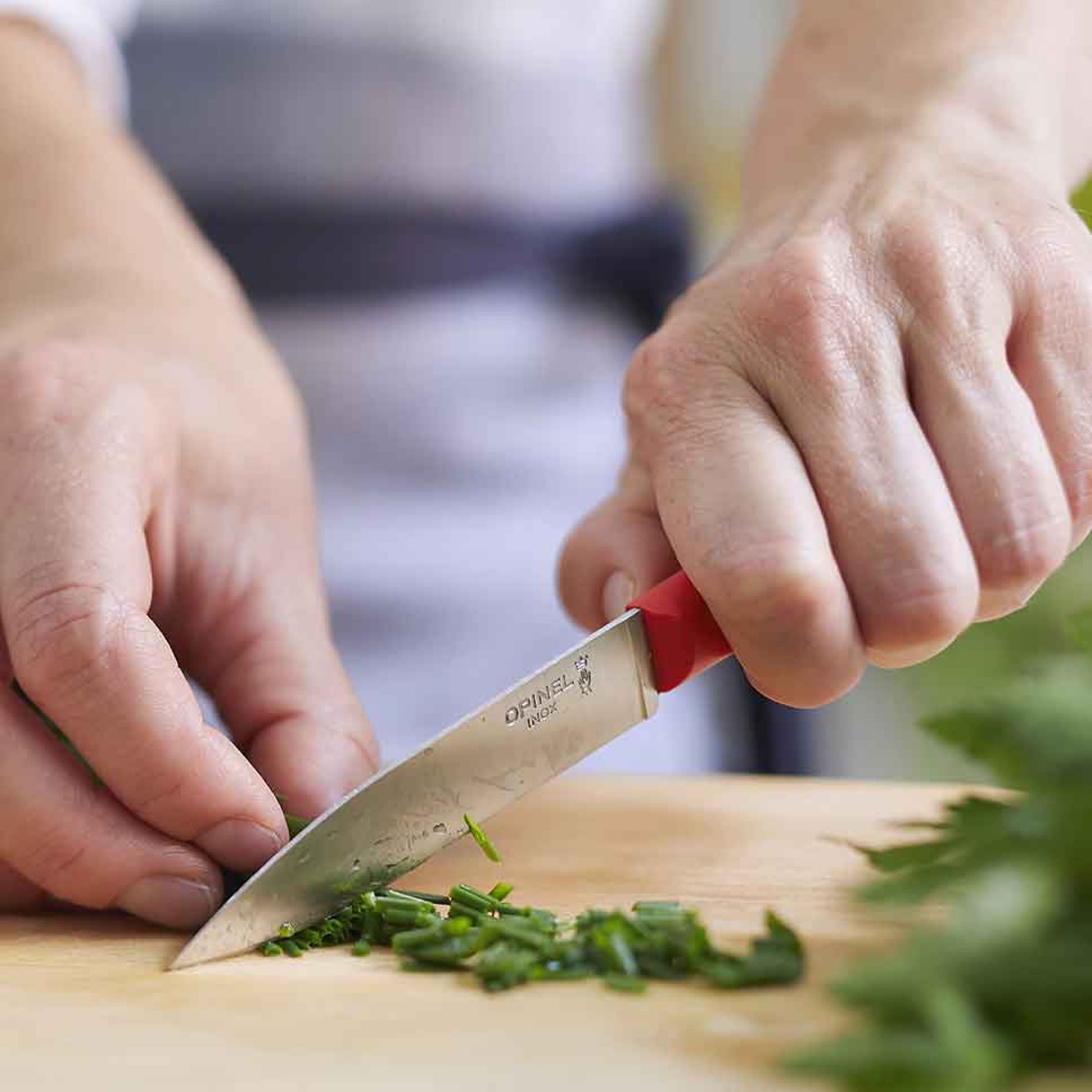 Opinel Les Essentiels+ N°312 slicing knife 10 cm, red, 002352