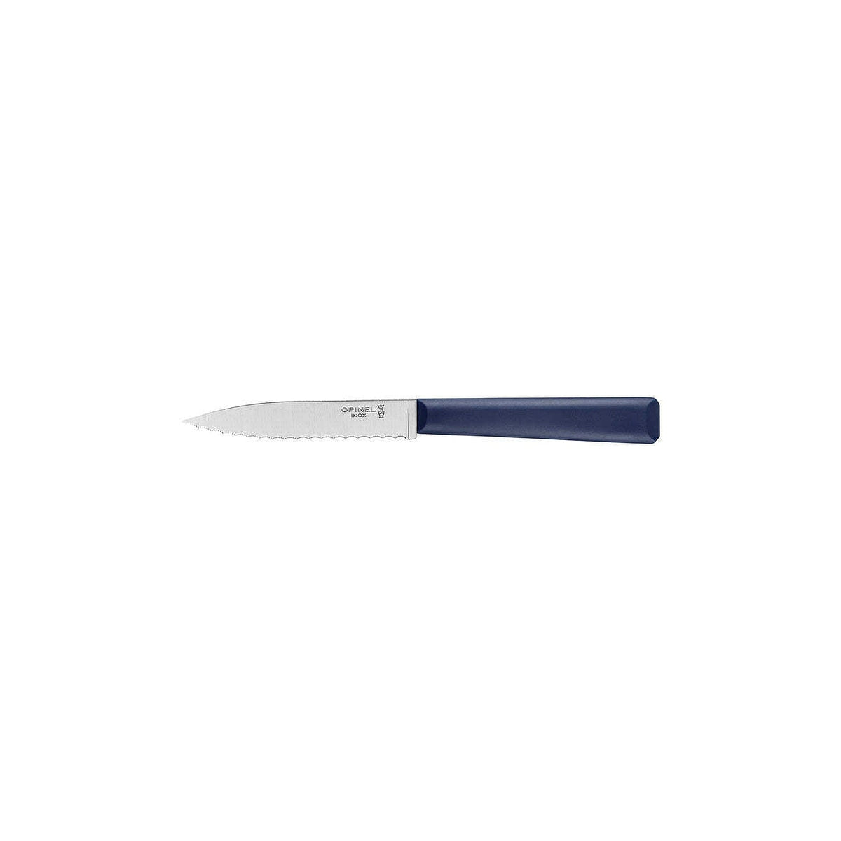 Opinel Les Essentiels+ N°313 serrated vegetable knife 10 cm, blue, 002353