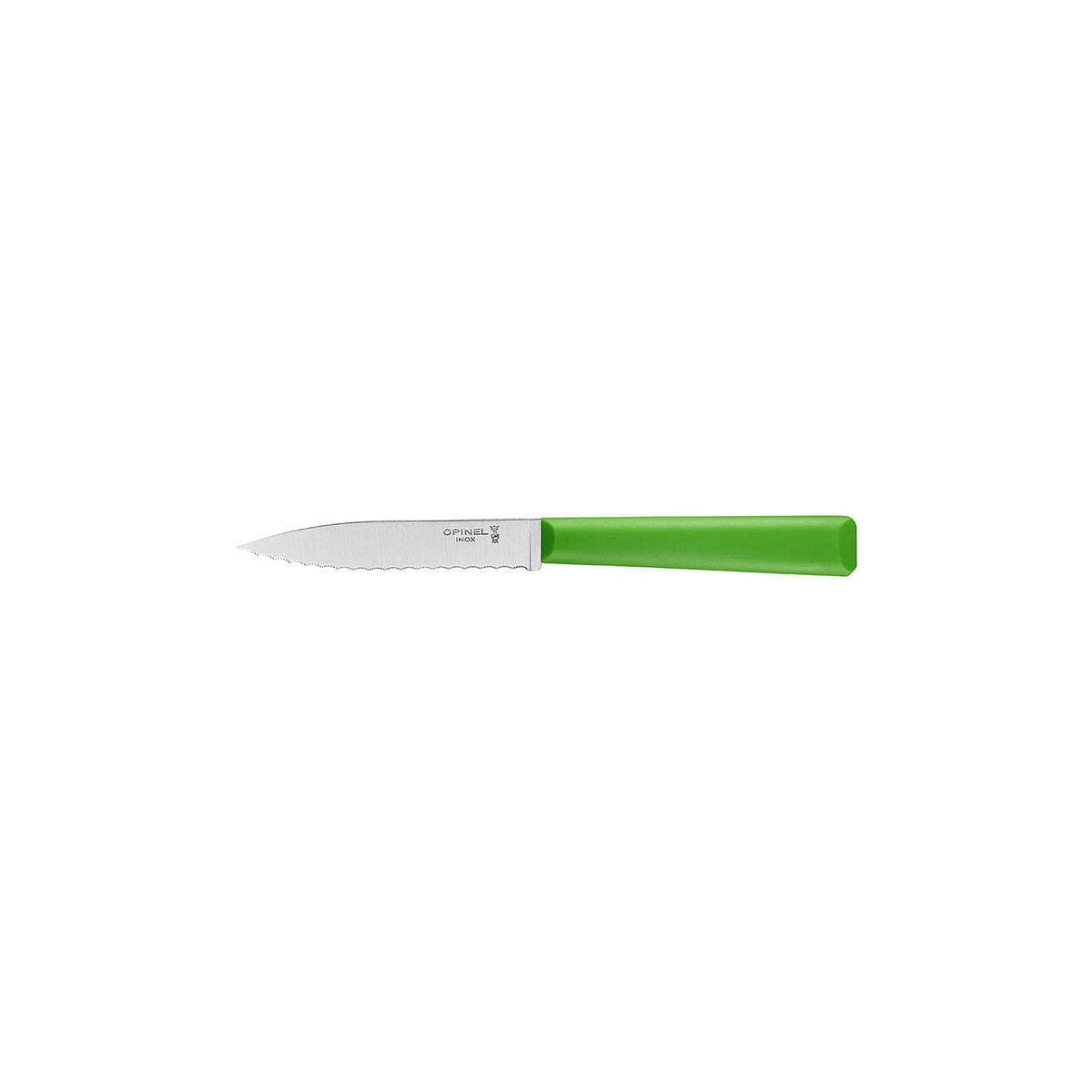 Opinel Essentiels N°313 serrated vegetable knife 10 cm, green, 002354
