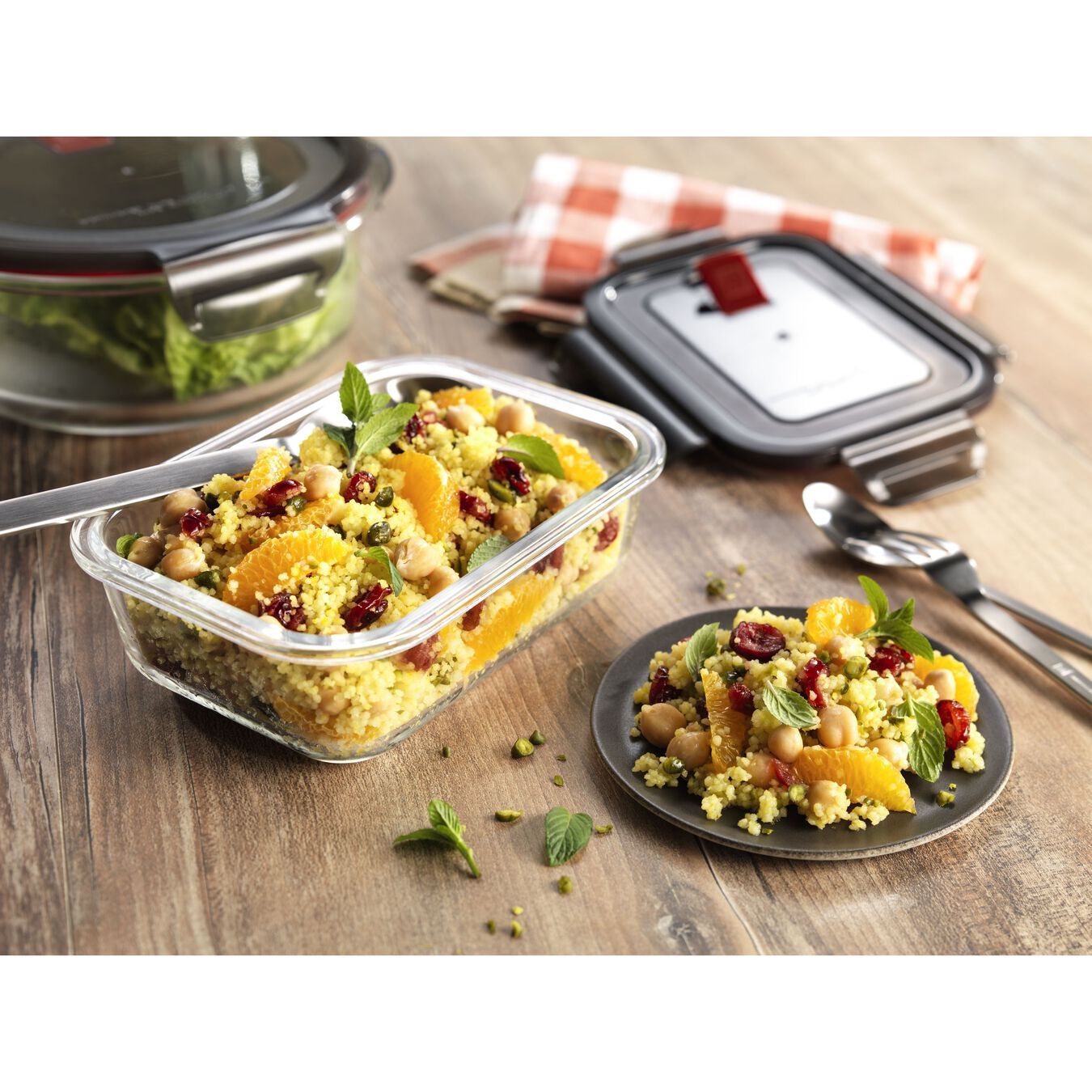 Zwilling Gusto skleněná dóza na potraviny, obdélníková, 0,6 l, 39506-001
