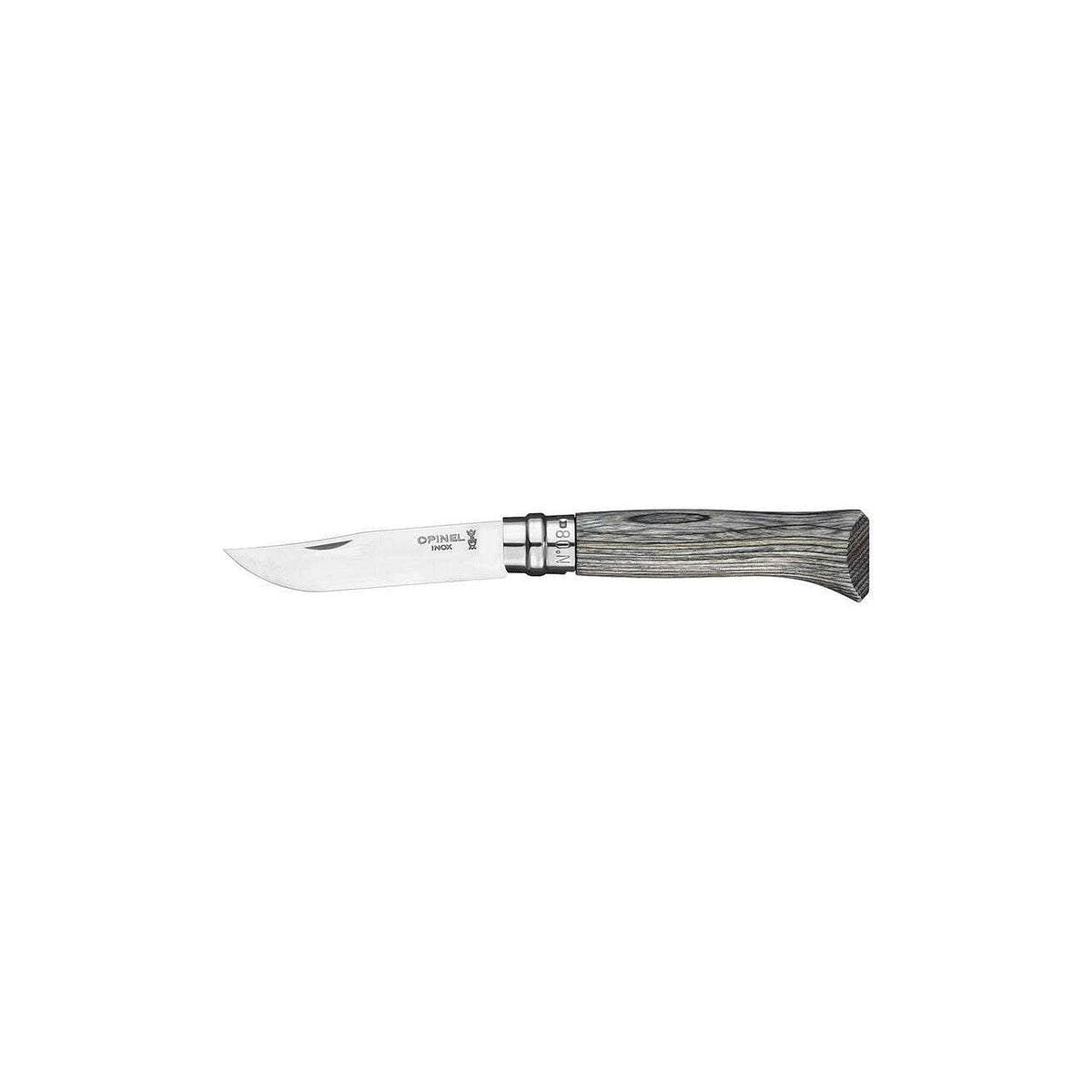 Opinel Laminated Birch N°08 zavírací nůž finská bříza 8,5 cm, šedá, 002389