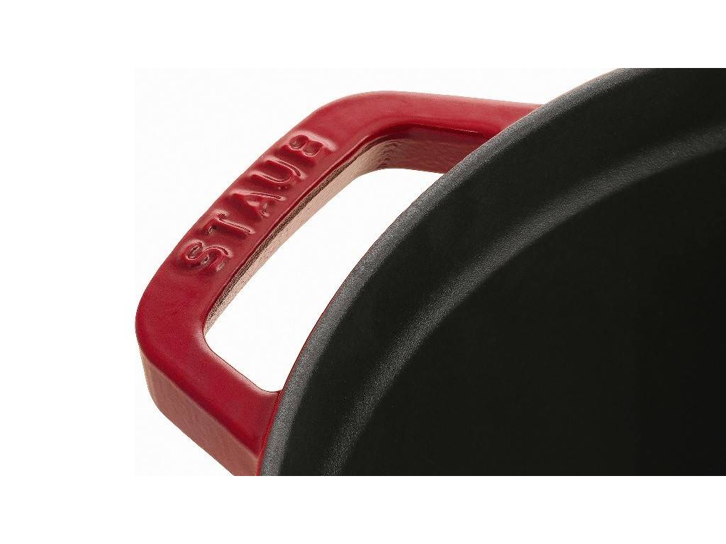 Staub Cocotte cast iron pot with lid, cherry, 30 cm / 8,35 l