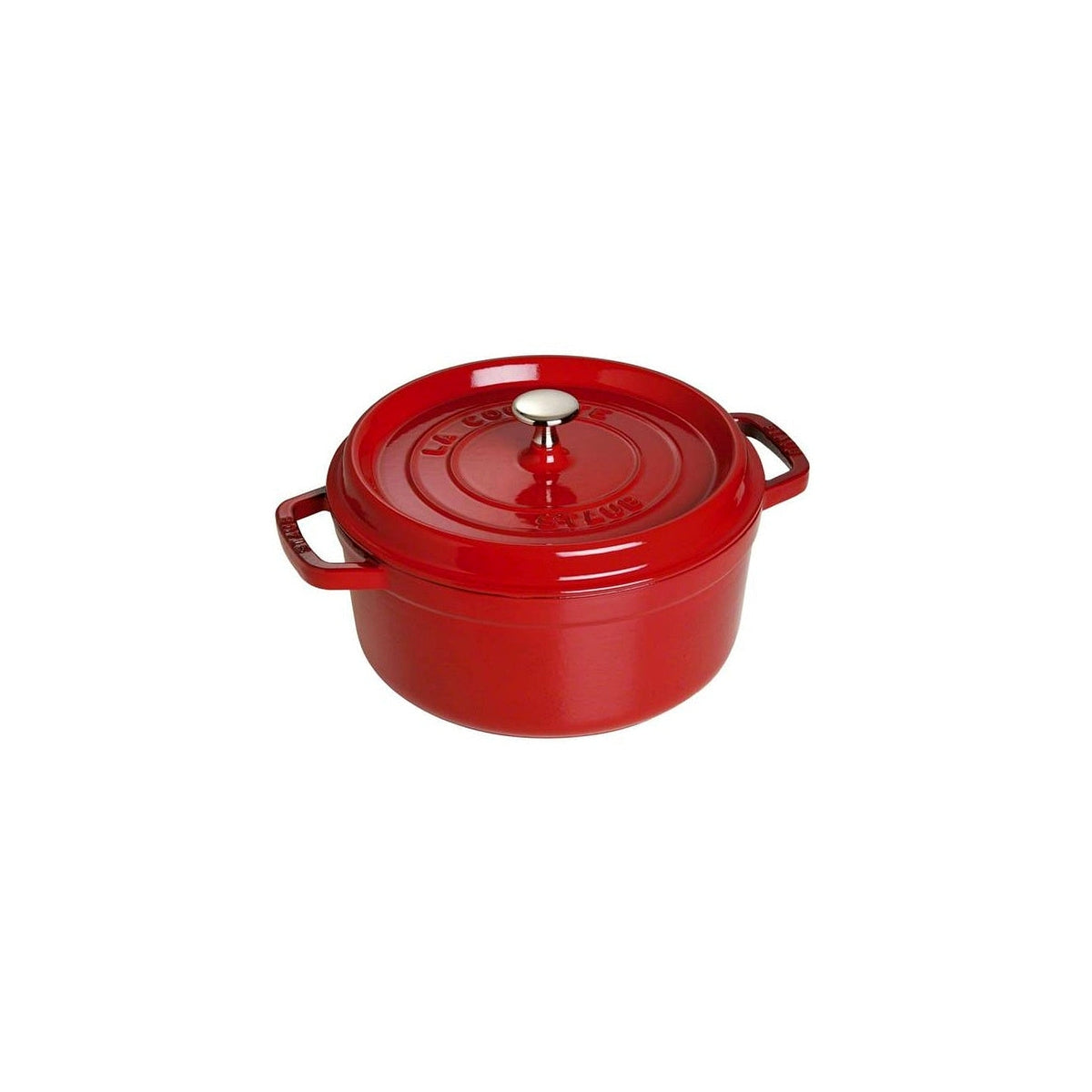 Staub Cocotte cast iron pot with lid, cherry, 30 cm / 8,35 l