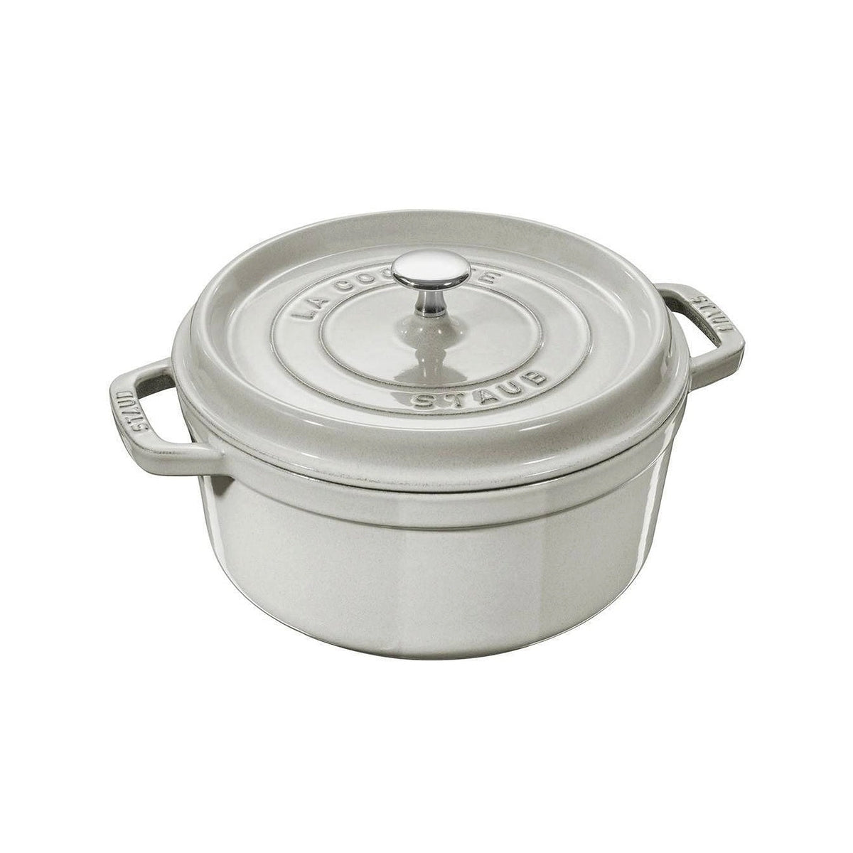 Staub Cocotte hrnec kulatý 26 cm bílá lanýžová , 11026107