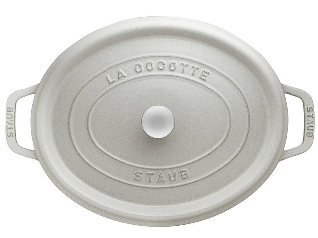 Staub Cocotte hrniec oválny 33 cm biela hľuzovka, 11033107