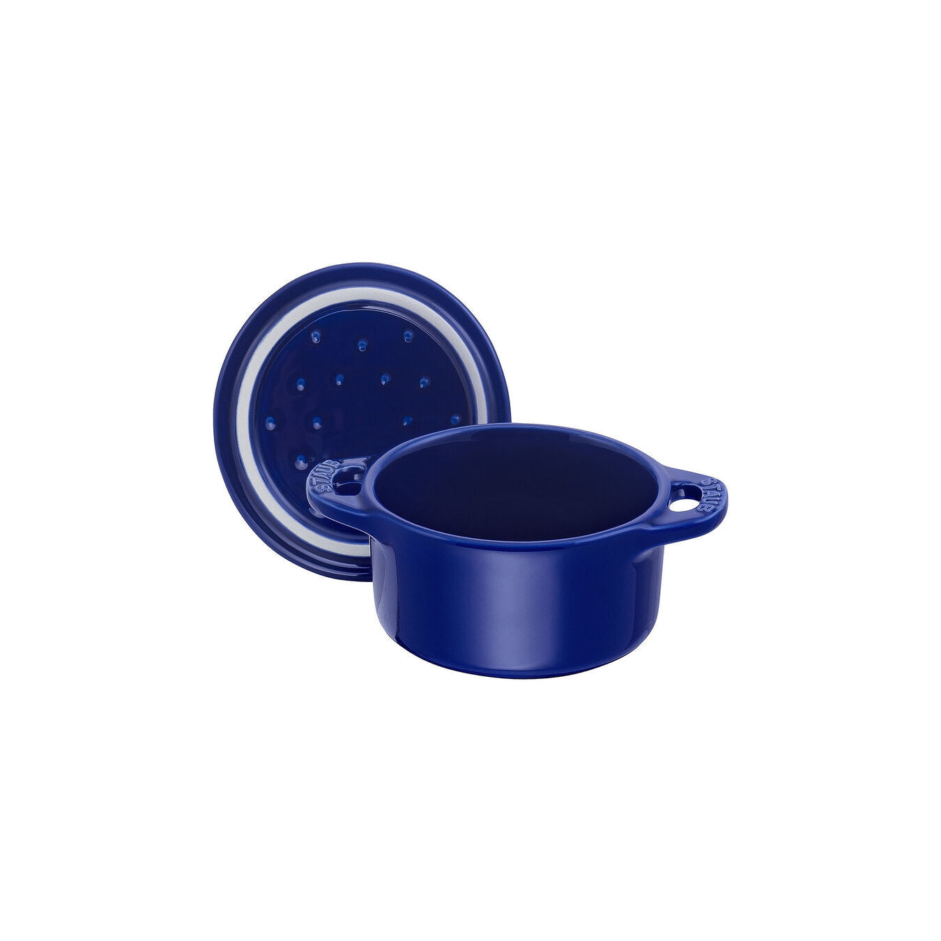 Staub Cocotte Mini hrnec kulatý 0,2 l keramika modrá, 40510-786