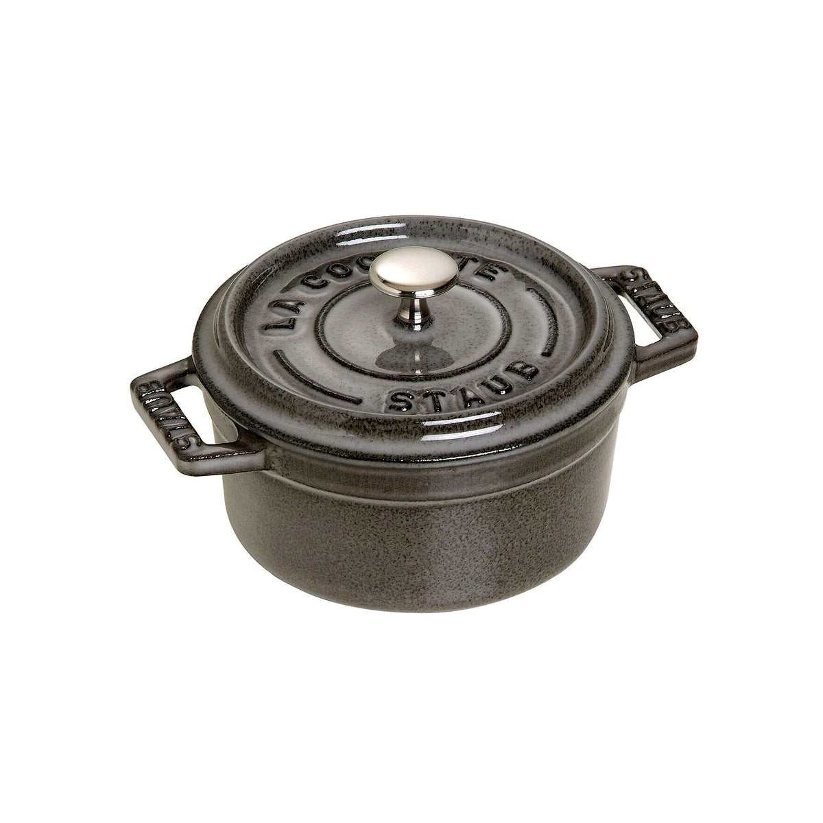 Staub Cocotte Mini hrniec okrúhly 10 cm/0,25 l sivý, 1101018