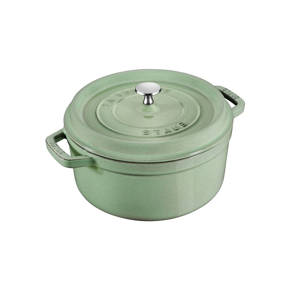 Staub Cocotte hrnec kulatý 22 cm/2,6 l šalvějově zelená, 11022115