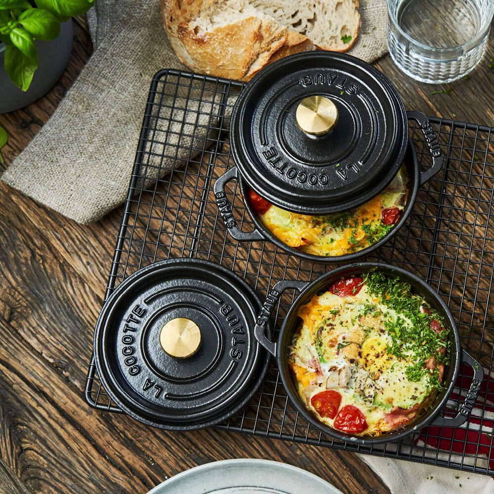 Staub Cocotte Sada 6 ks mini hrnec kulatý 10 cm/0,25 l černá, 19501025