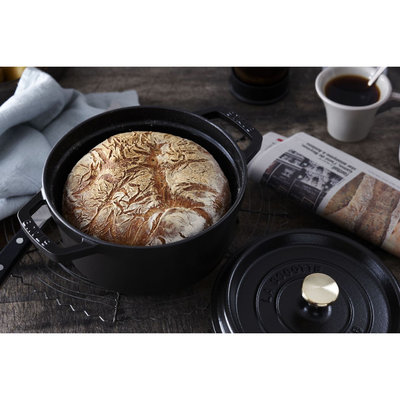 Staub Cocotte hrnec kulatý 18 cm/1,7 l černý, 1101825