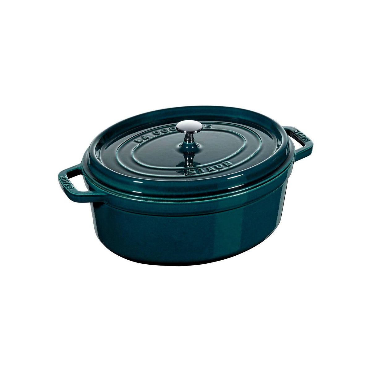 Staub Cocotte pot oval 33 cm/6,7 l, sea blue, 1103337