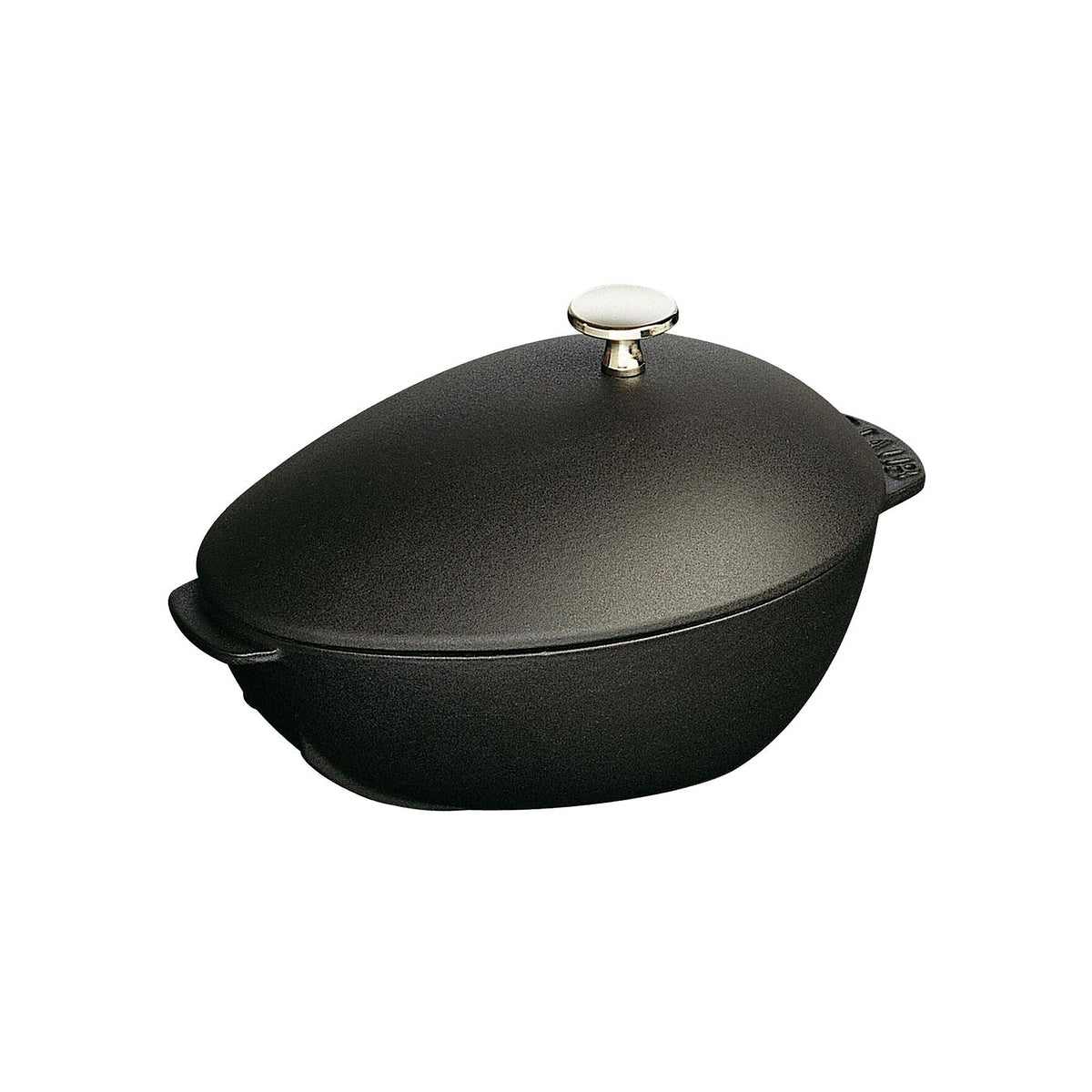 Staub liatinový hrniec na mušle s mriežkou 25 cm/2 l čierny, 1102523