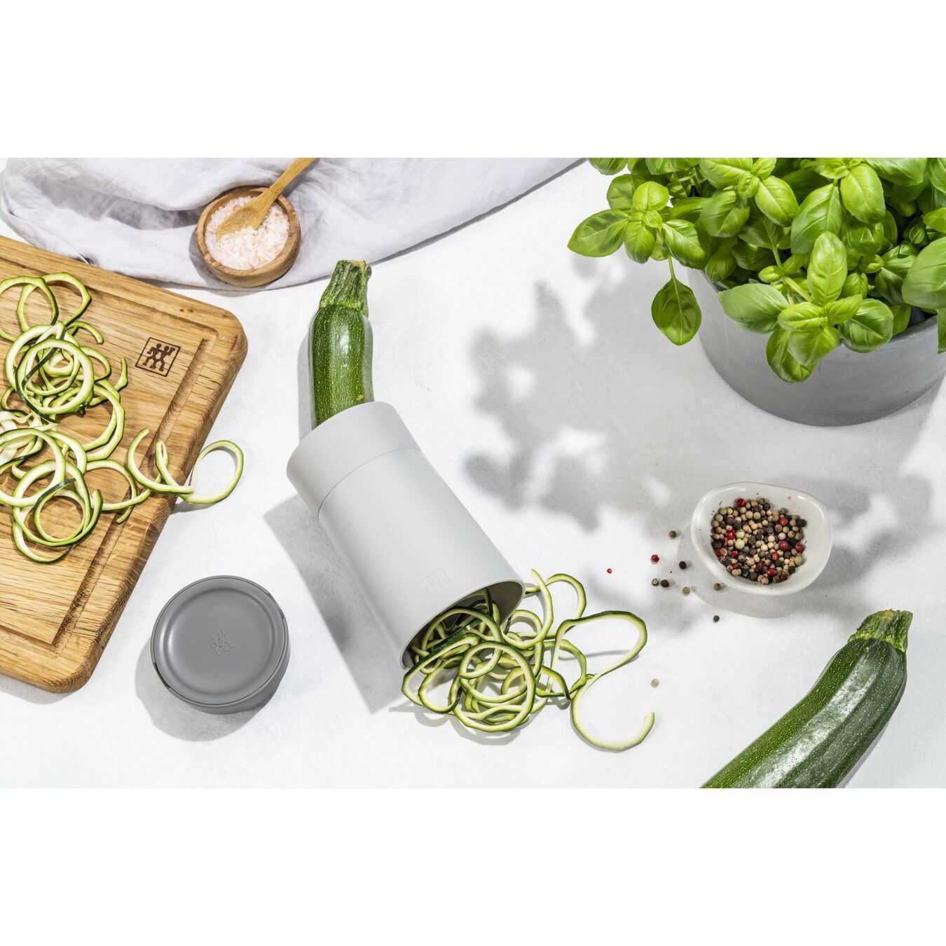 Zwilling Z-Cut spirálový kráječ na ovoce a zeleninu, šedý, 36610-001