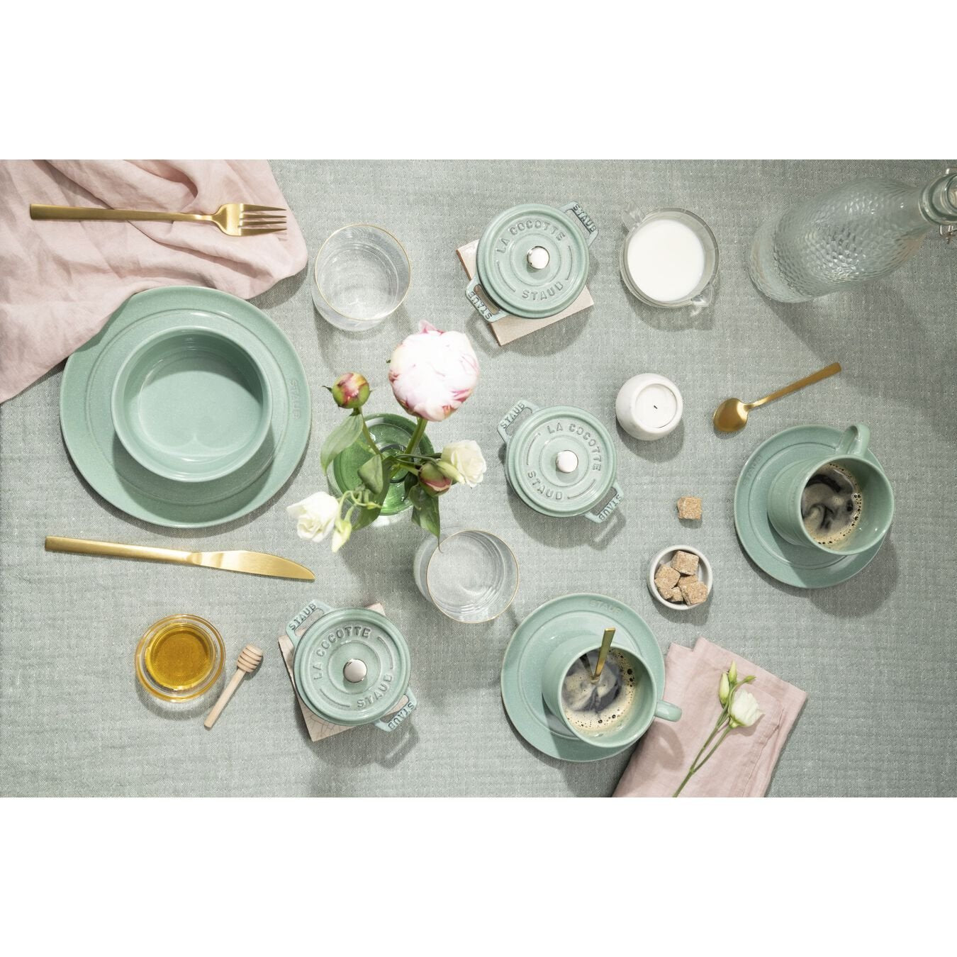 Staub ceramic plate 15 cm, sage green, 40508-179