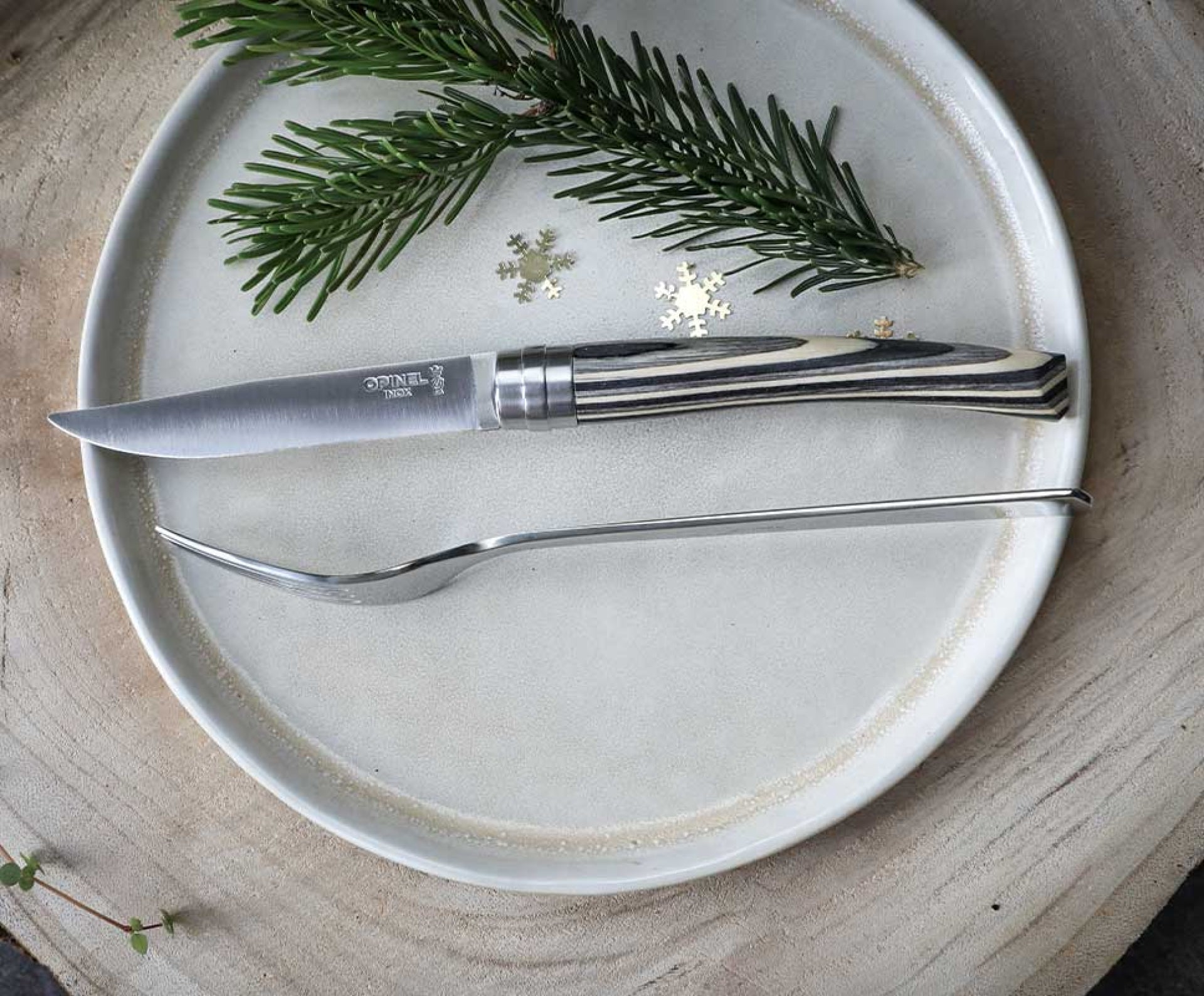 Opinel Table Chic steak knife set, 4 pcs, Finnish birch, 002483