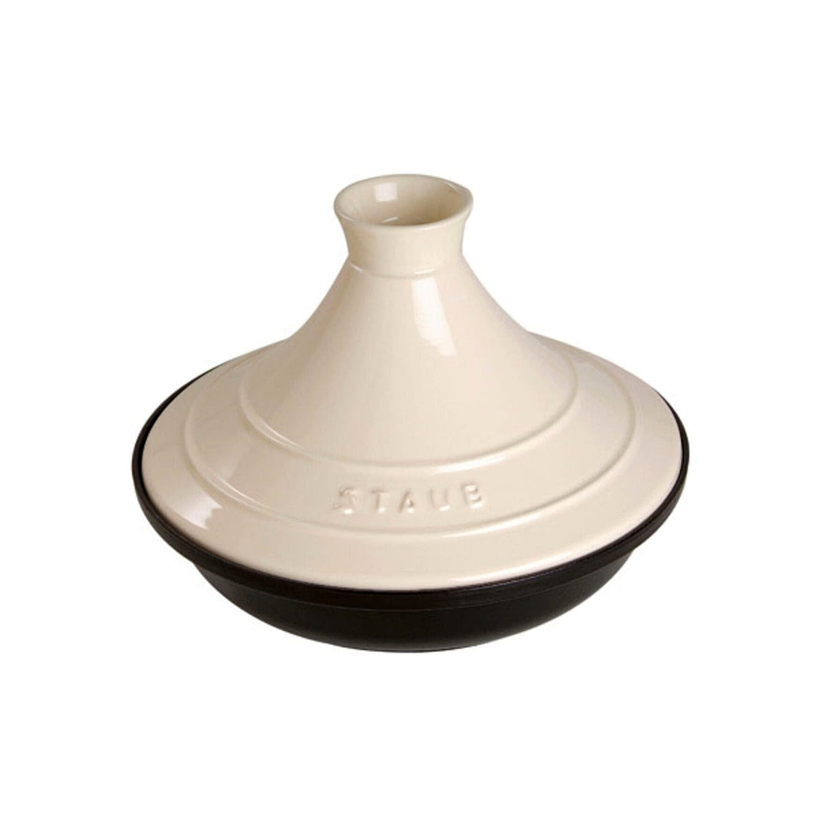 Staub Tajine 20 cm/0,60 l čierna/krémová, 1302723