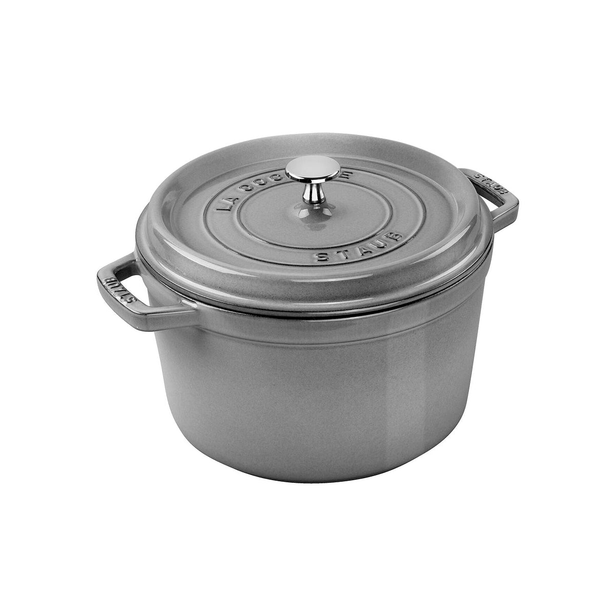 Staub Cocotte vysoký okrúhly hrniec 24 cm/4,8 l sivý, 12502418