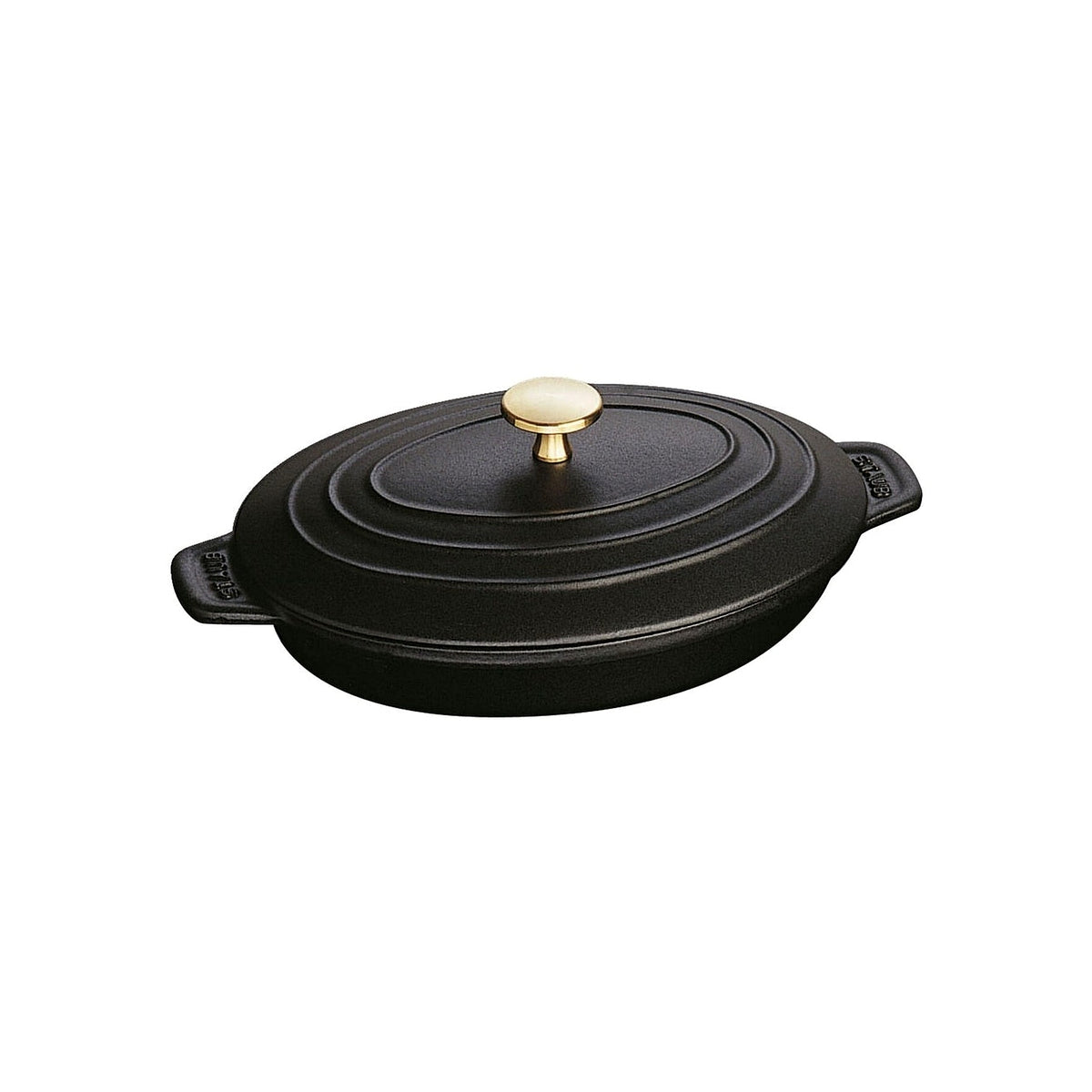 Staub litinový pekáč s poklicí oválný 23 cm/1 l černý, 40509-582