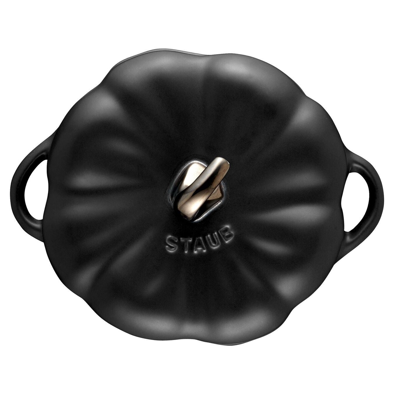 Staub Cocotte ceramic baking dish in pumpkin shape 15 cm/0,7 l, black, 40508-549