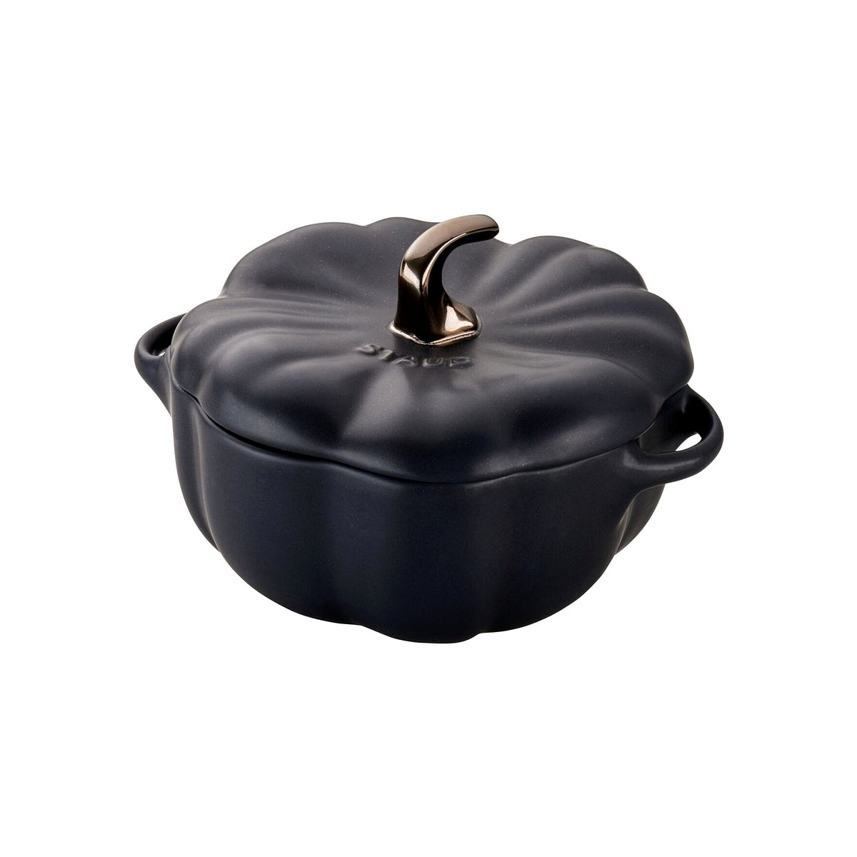 Staub Cocotte ceramic baking dish in pumpkin shape 15 cm/0,7 l, black, 40508-549