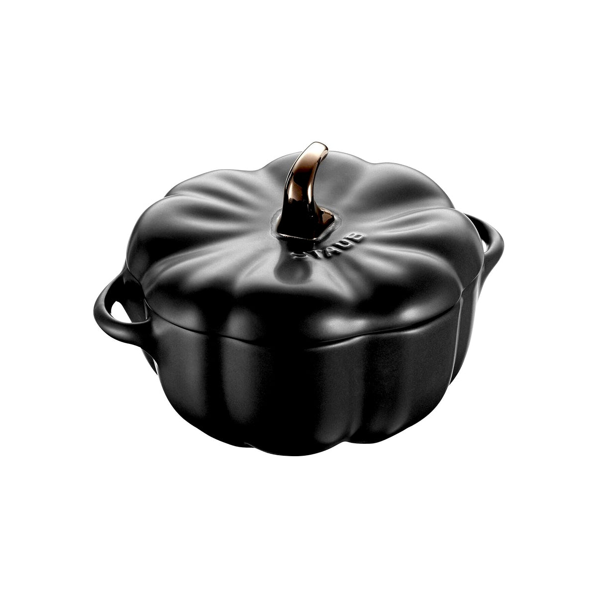 Keramická zapekacia nádoba Staub Cocotte v tvare tekvice 12 cm/0,5 l, čierna, 40508-548