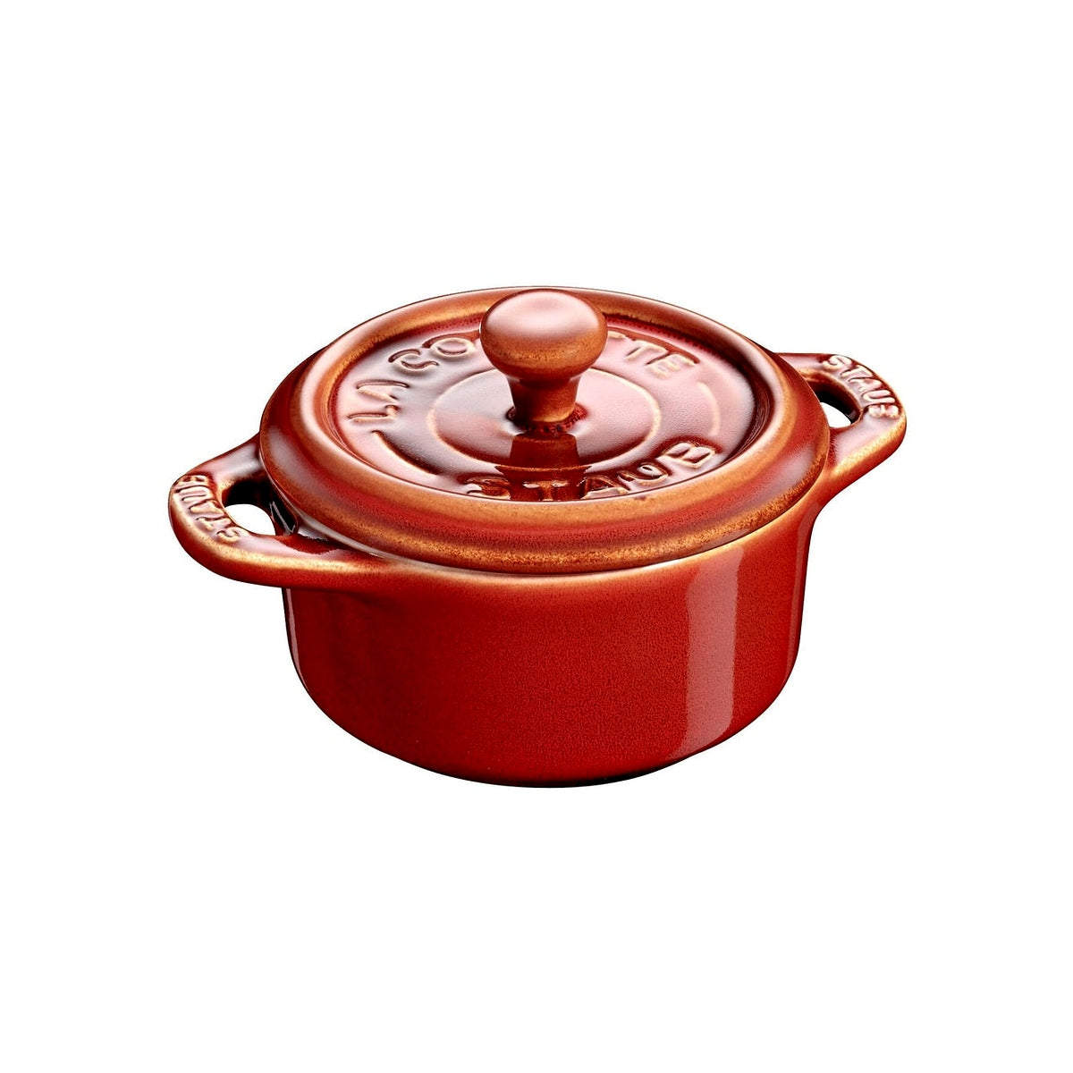 Staub Cocotte Mini keramický plech na pečenie 10 cm/0,2 l, antická meď, 40511-999