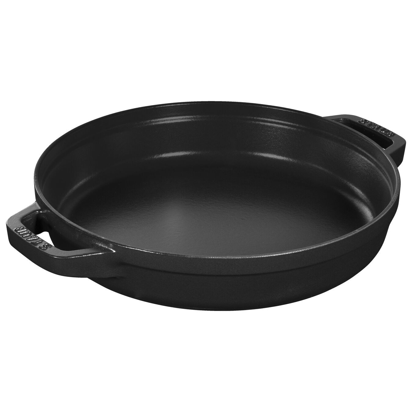 Staub Cocotte 2 dílná sada litinového hrnce a pánve 24 cm, černá, 14562423