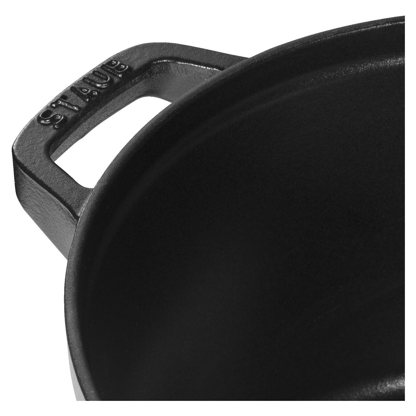 Staub Cocotte 2 dílná sada litinového hrnce a pánve 24 cm, černá, 14562423