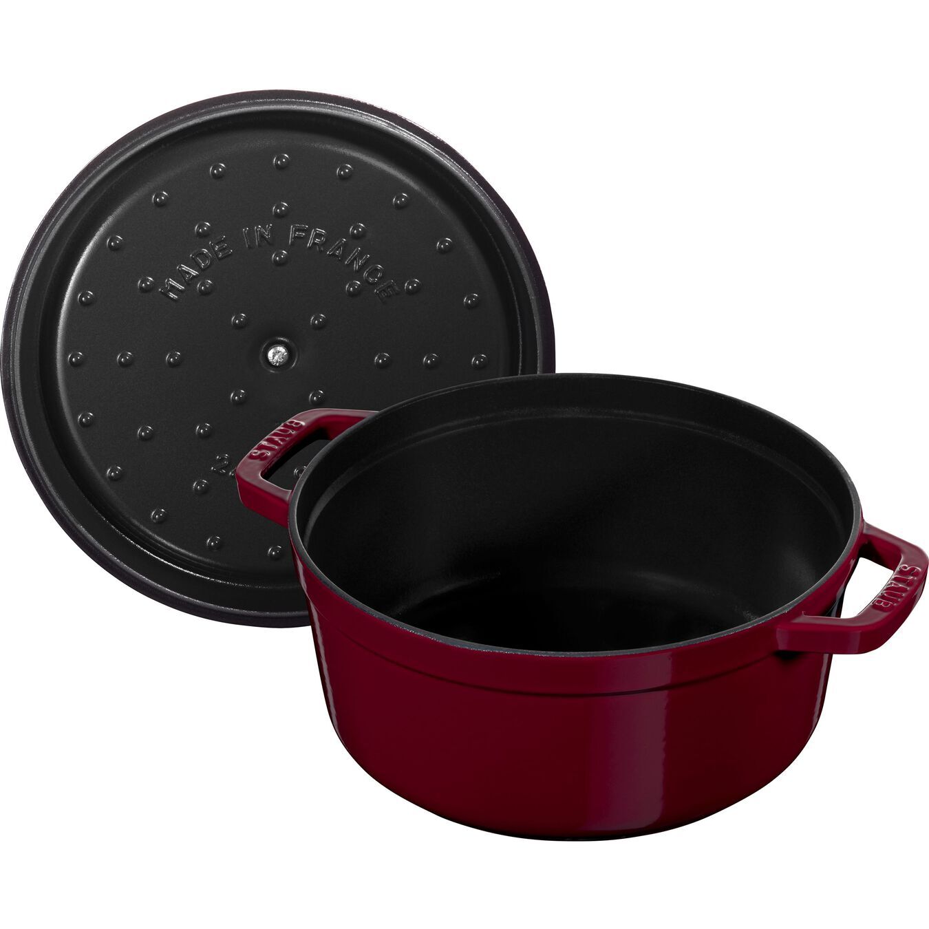 Staub Cocotte hrnec kulatý 24 cm/3,8 l bordeaux, 40502-294