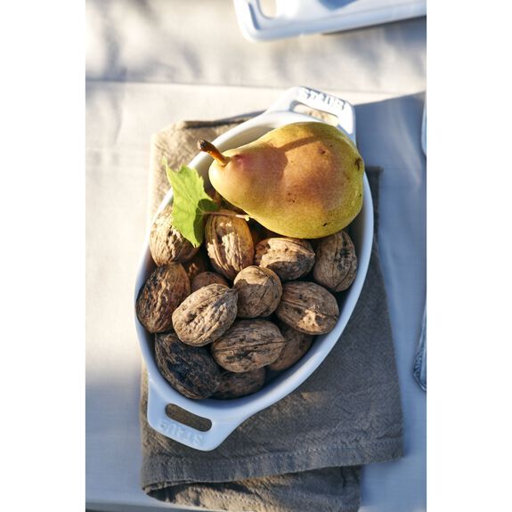 Staub keramická zapékací mísa oválná 17 cm/0,4 l bílá, 40511-155