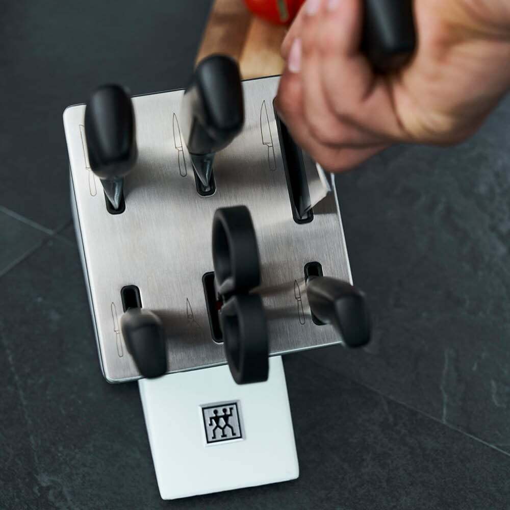 Zwilling Four Star self-sharpening knife block 7 pcs, white, 35148-207