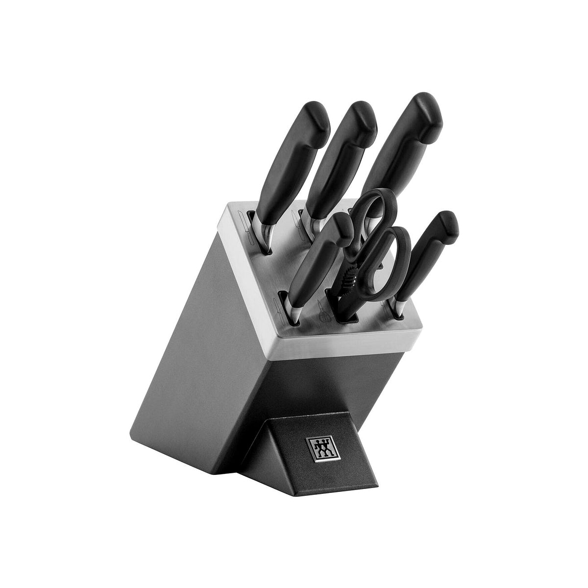 Zwilling Four Star self-sharpening knife block 7 pcs, anthracite, 35148-507