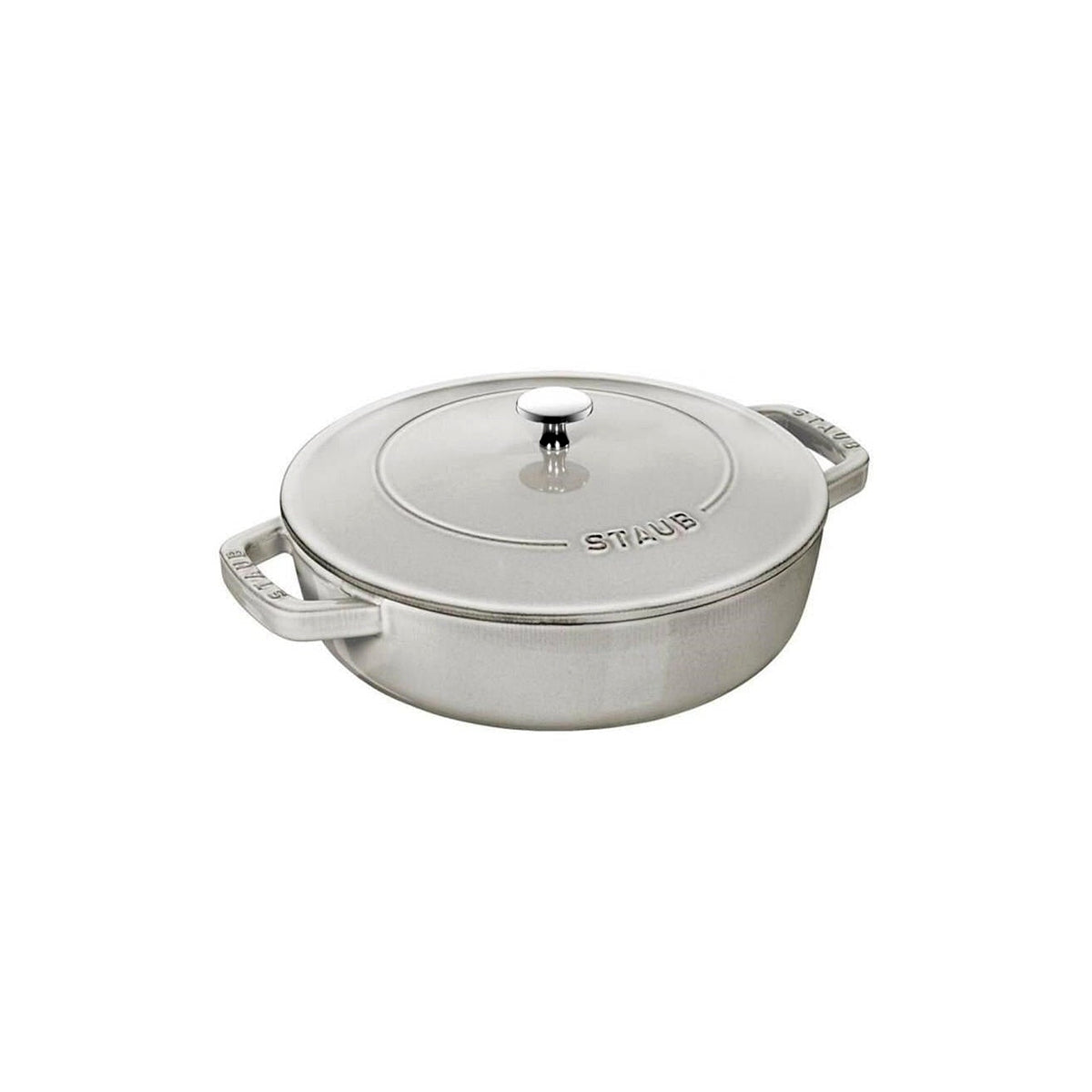 Staub Chistera kastrol s poklicí 28 cm/3,7 l bílá lanýžová, 126128107