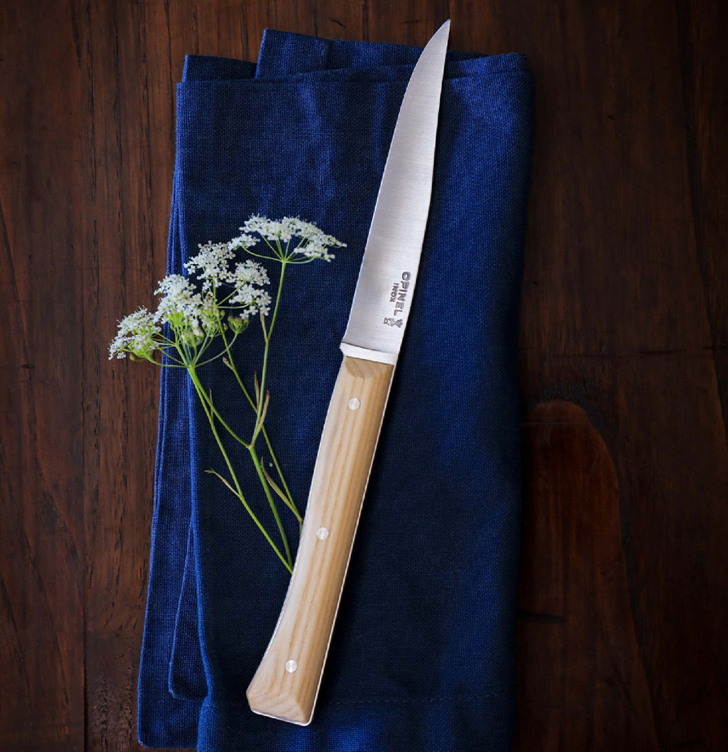 Opinel Facette sada 4 príborových nožov, jaseň, 002496