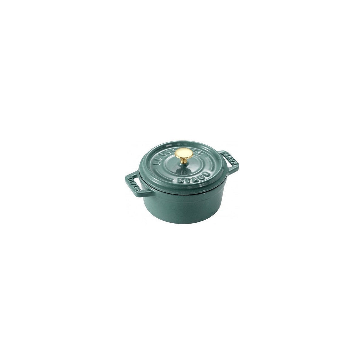 Staub Cocotte Mini hrniec okrúhly 10 cm/0,25 l eukalyptus, 11010121