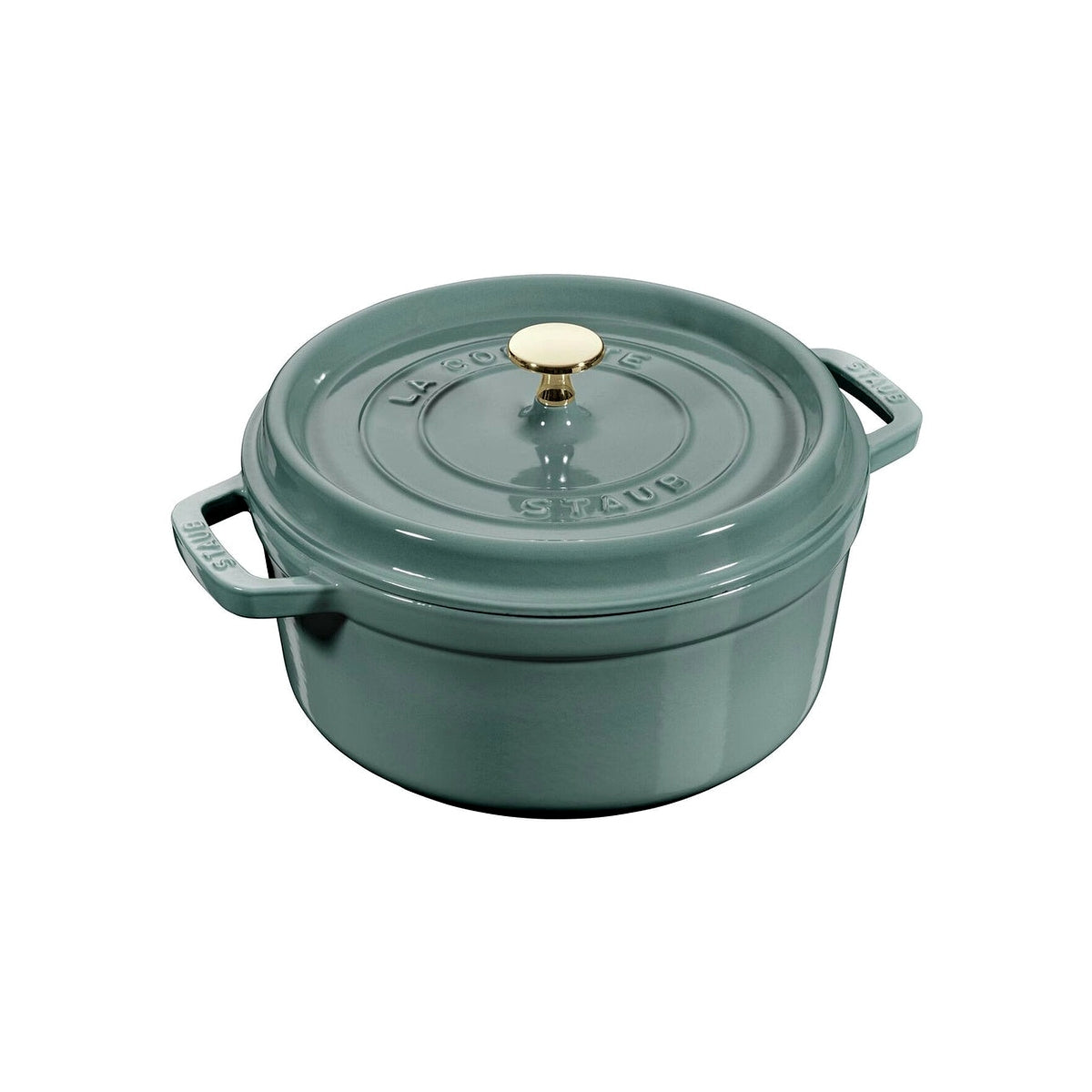 Staub Cocotte hrnec kulatý 24 cm/3,8 l eukalyptová, 11024121