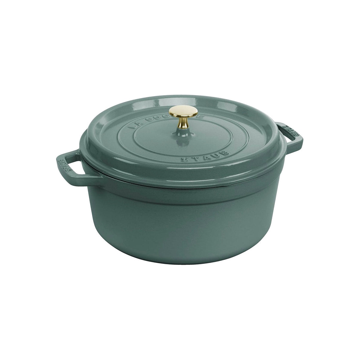 Staub Cocotte hrnec kulatý 26 cm/5,2 l eukalyptová, 11026121